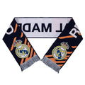 Real Madrid FC Navy Orange Scarf Football Club Merchandise, side angle