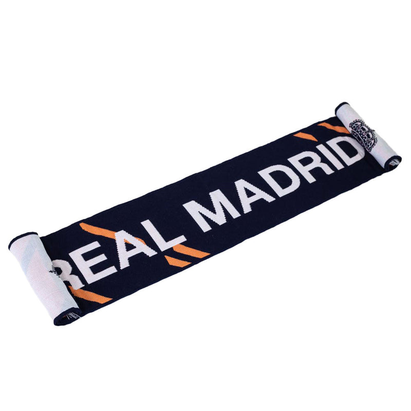 Real Madrid FC Navy Orange Scarf Football Club Merchandise