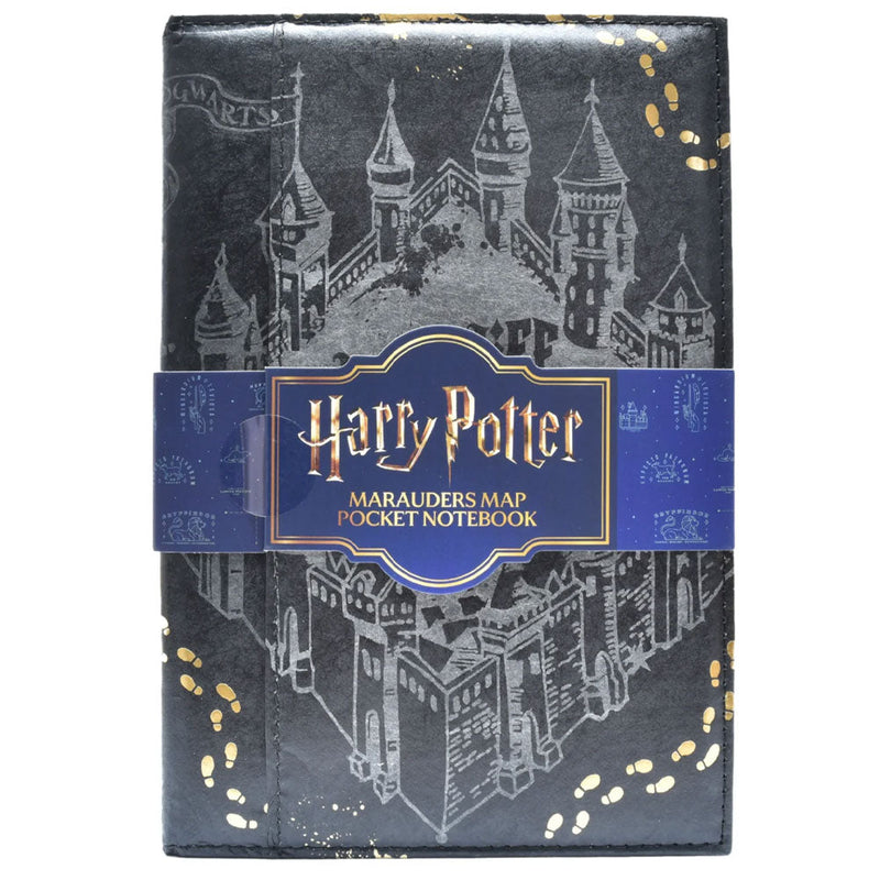 Harry Potter Marauders Map Pocket Notebook, close-up detail