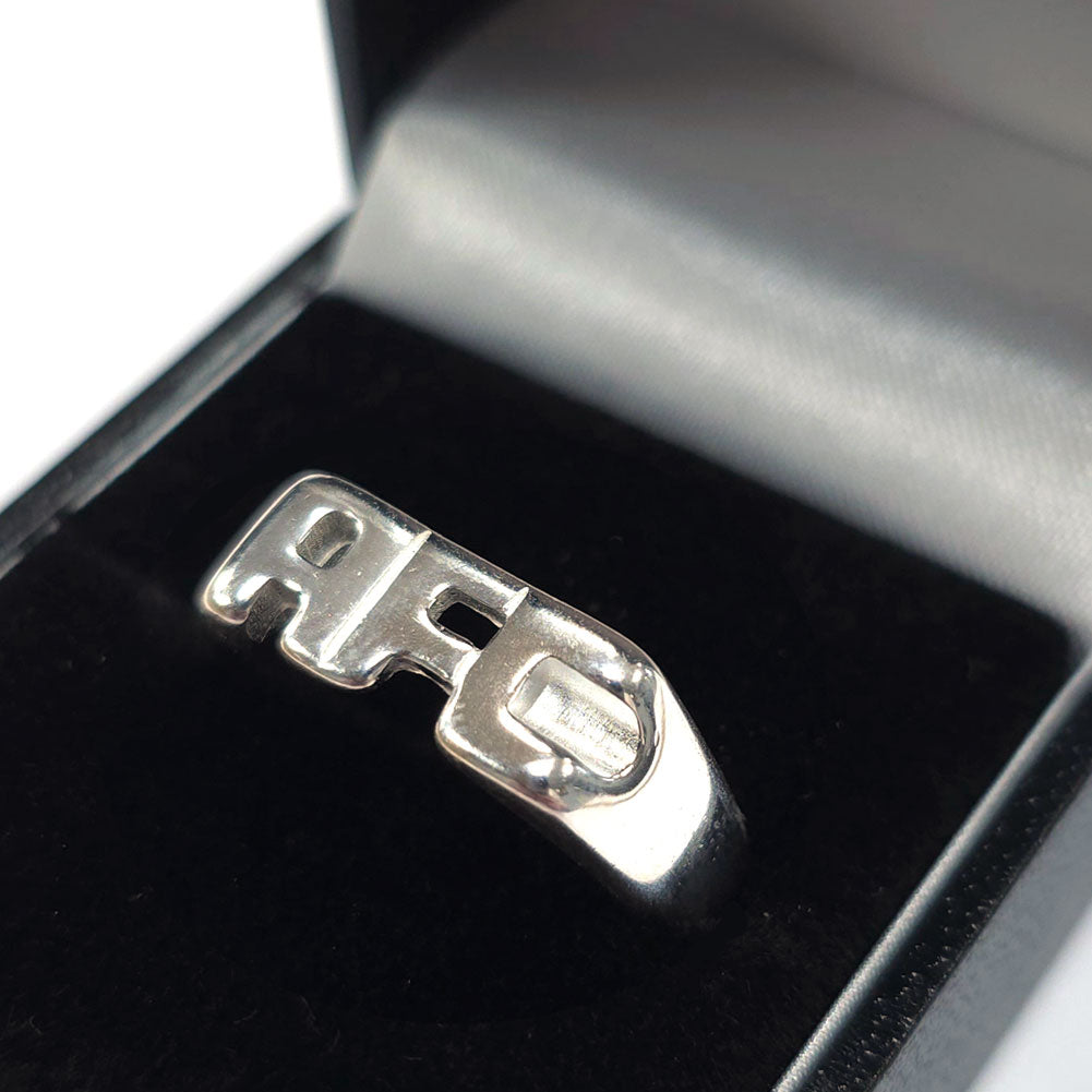 Arsenal FC Sterling Silver AFC Ring Size - S