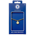 Chelsea FC Gold Finish Bead Bracelet