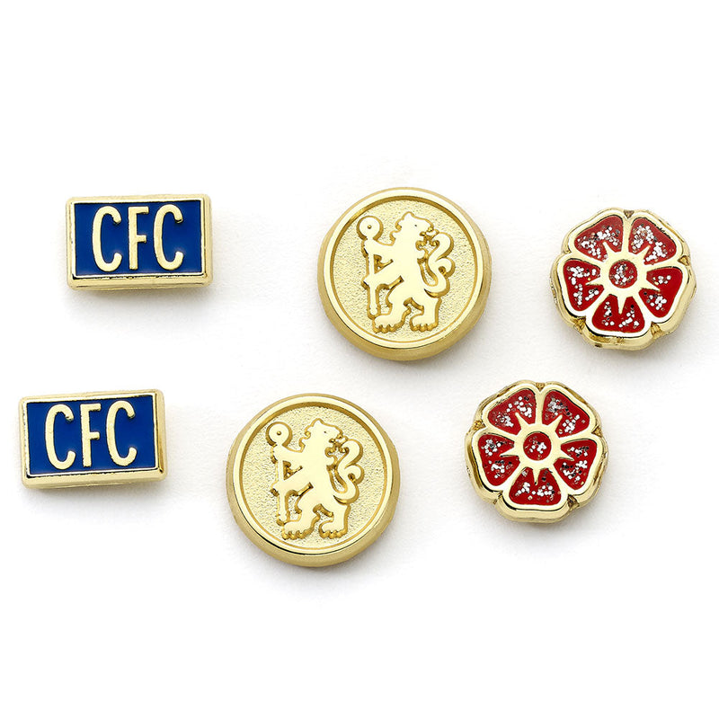Chelsea FC Stud Earring Set, side angle