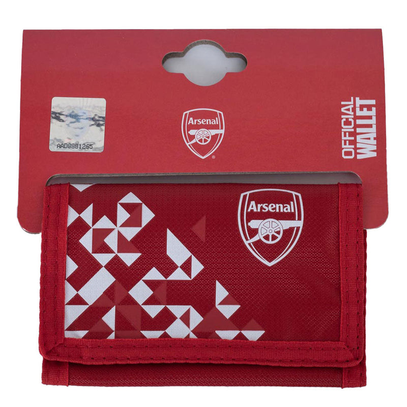 Arsenal FC Particle Bi Fold Wallet, close-up detail