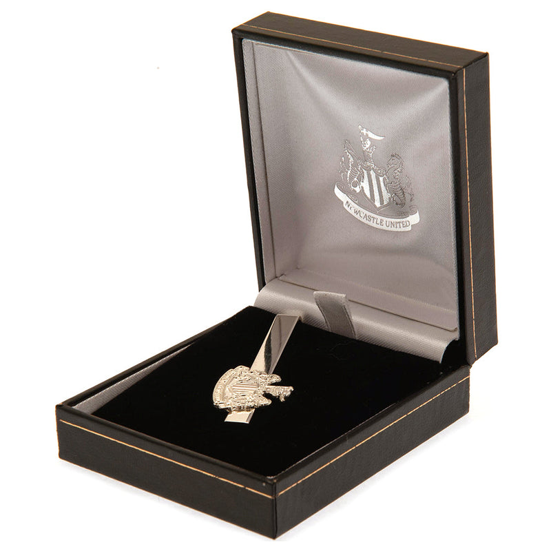 Newcastle United FC Newcastle United FC Silver Plated Tie Slide, side angle
