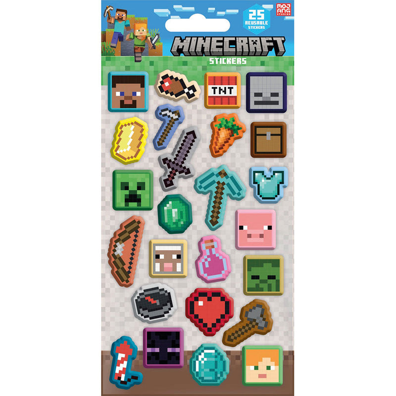 Tuff Sticker Minecraft Minecraft Puffy Sticker Set – Infinity Collectables