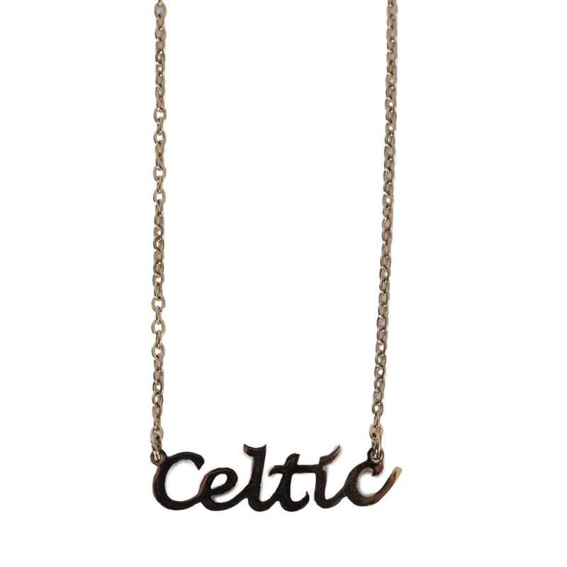 Celtic FC Gold Plated Name Dropper Necklace, alternate view