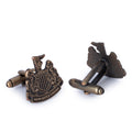 Newcastle United FC Antique Gold Cufflinks, alternate view