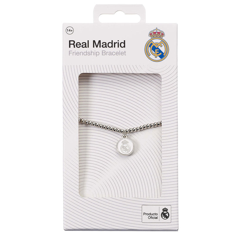 Real Madrid CF Silver Finish Bead Bracelet, alternate view