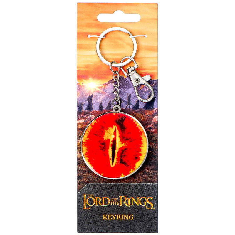 The Lord Of The Rings Eye of Sauron Charm Keyring, side angle