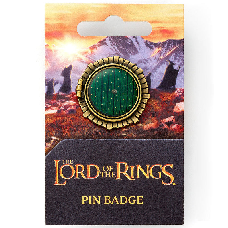 The Lord of the Rings Hobbit Door Badge, side angle