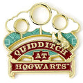 Harry Potter Golden Snitch Sliding Pin Badge, side angle