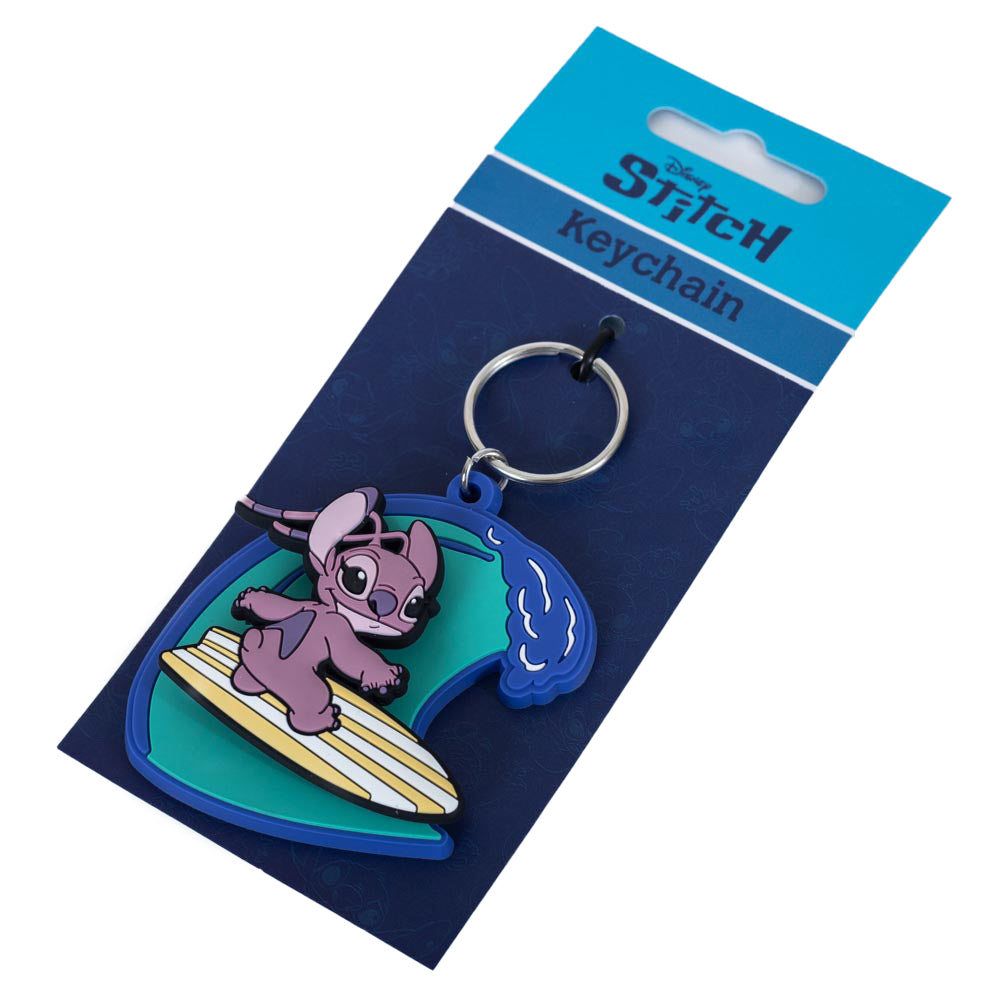 Lilo & Stitch Surfing Angel Keyring