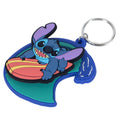 Lilo & Stitch Surfing Stitch Keyring, side angle