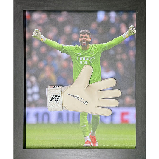 Arsenal FC Raya Signed Framed Glove