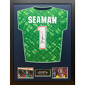 Arsenal FC Seaman Signed Framed Shirt