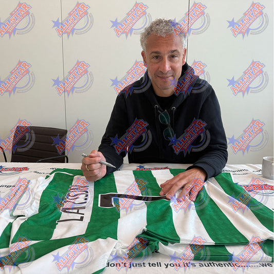 Celtic FC Larsson Centenary Retro Signed Framed Shirt