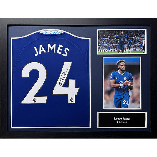 Chelsea FC James Signed Framed Shirt