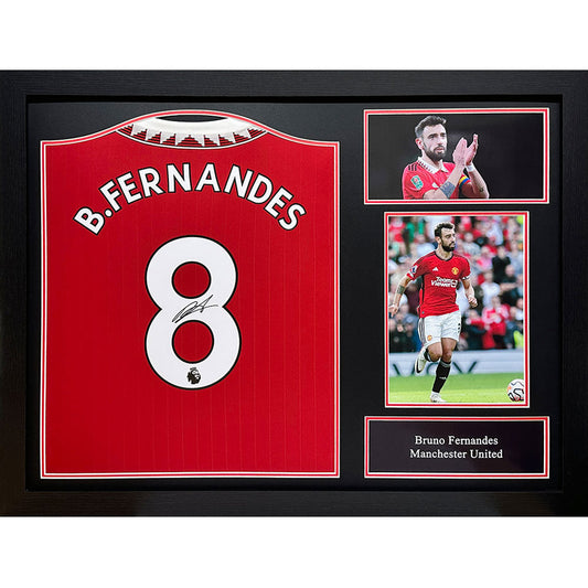 Manchester United FC Bruno Fernandes Framed Shirt