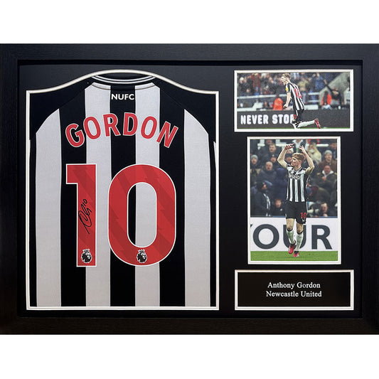 Newcastle United FC Gordon Signed Framed Shirt