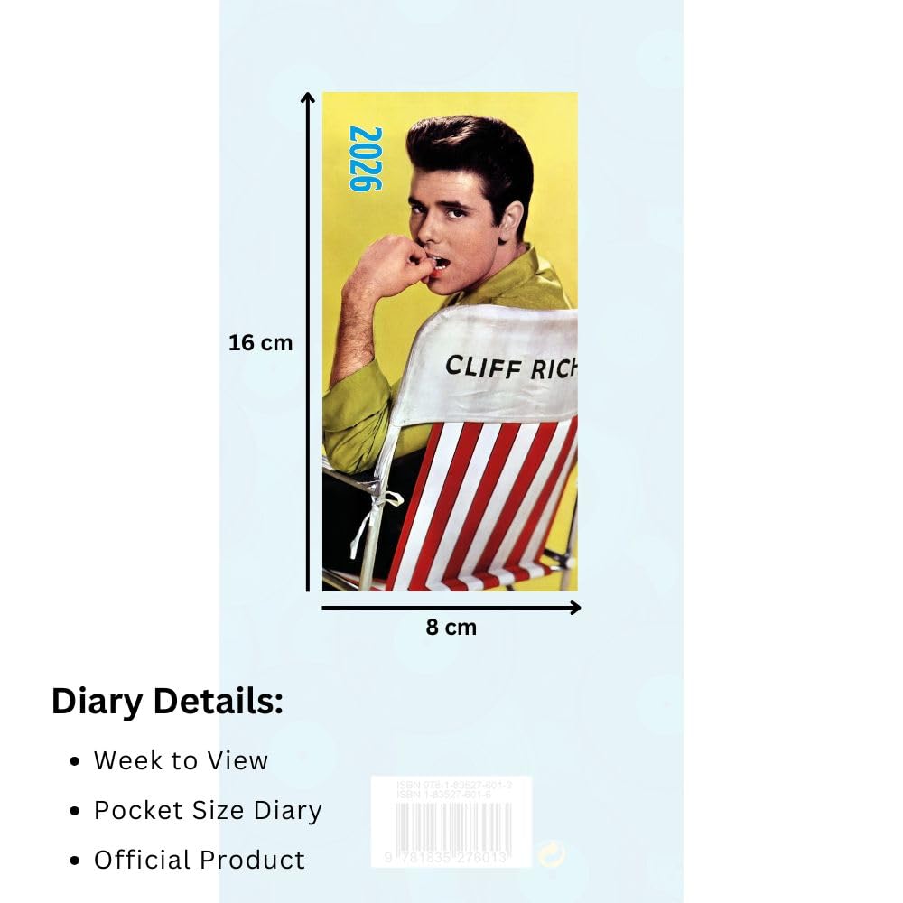 Cliff Richard Slim Diary 2026 – Infinity Collectables