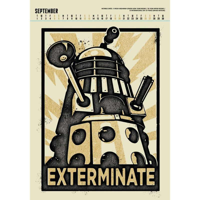Doctor Who Classic Edition Deluxe Calendar 2026, alternate view