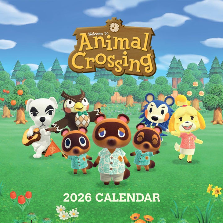 Animal Crossing Square 2026 Calendar