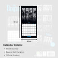 The Beatles Square 2026 Calendar, rear view