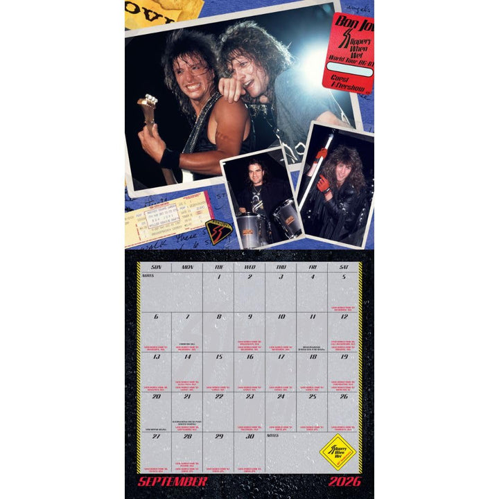 Bon Jovi Square 2026 Calendar
