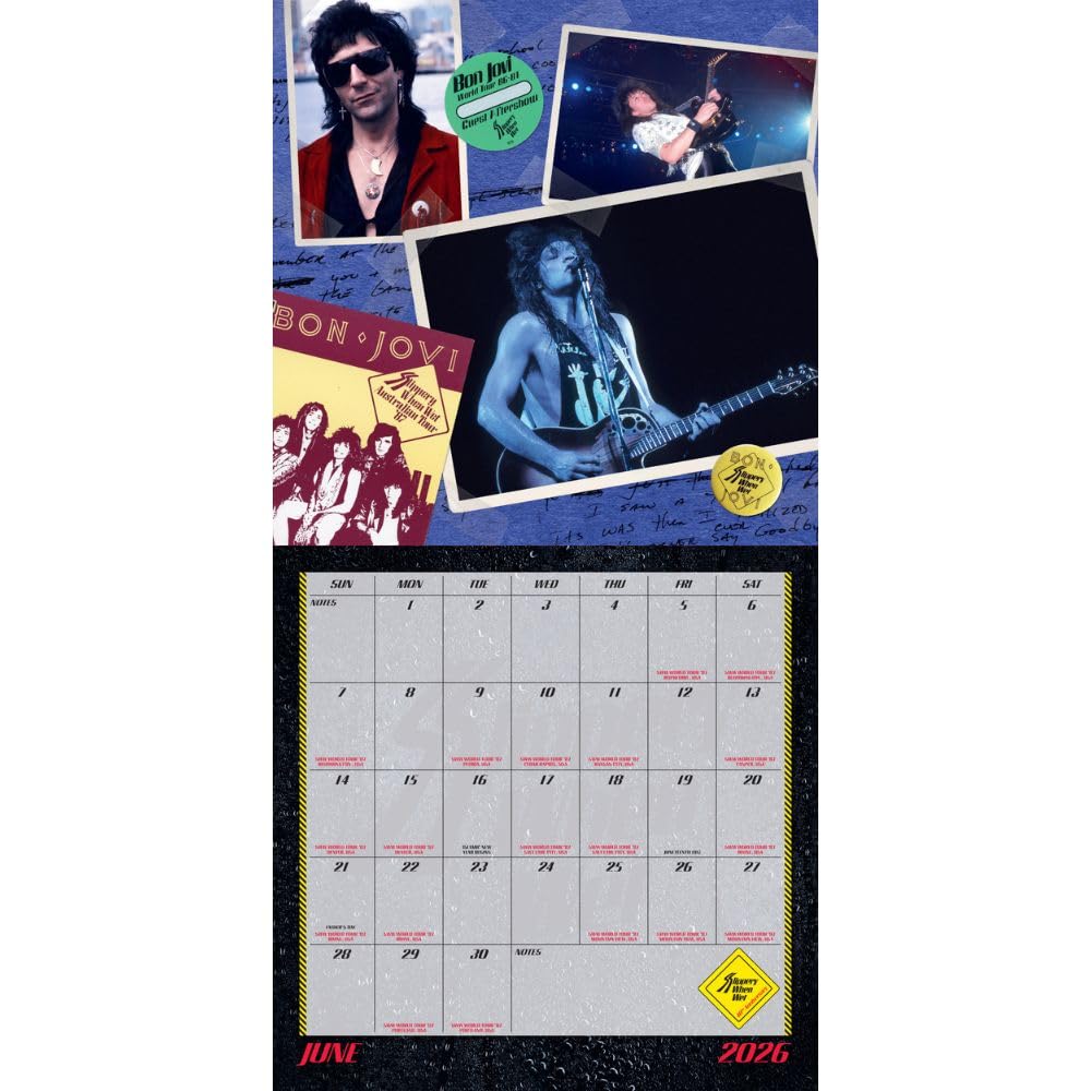 Bon Jovi Square 2026 Calendar