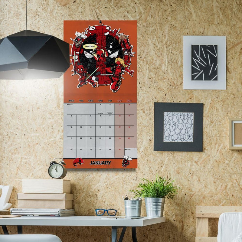 Deadpool Square 2026 Calendar, alternate view