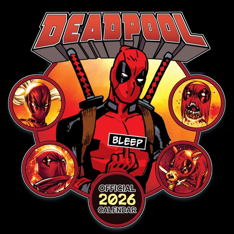 Deadpool Square 2026 Calendar collectible from Marvel