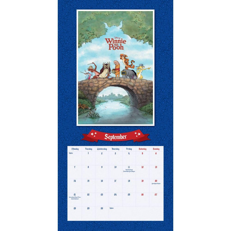 Disney Vintage Posters Square 2026 Calendar, alternate view