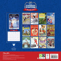 Disney Vintage Posters Square 2026 Calendar, close-up detail