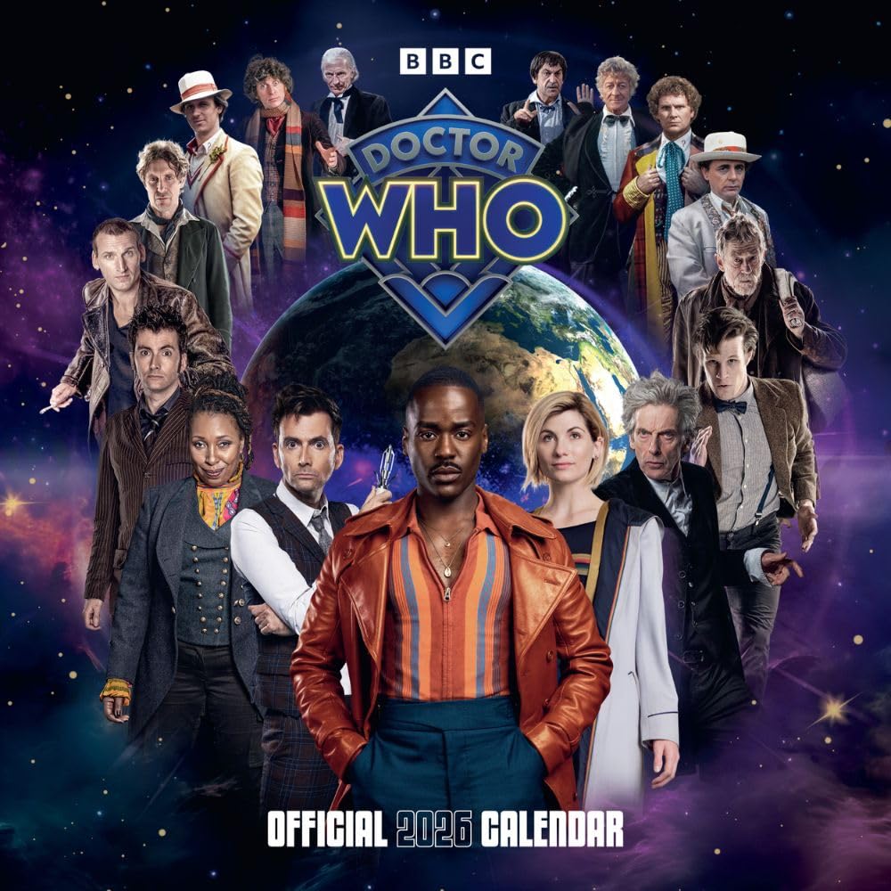 Doctor Who Classic Edition Square 2026 Calendar