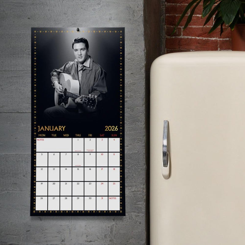 Elvis Presley Square 2026 Calendar