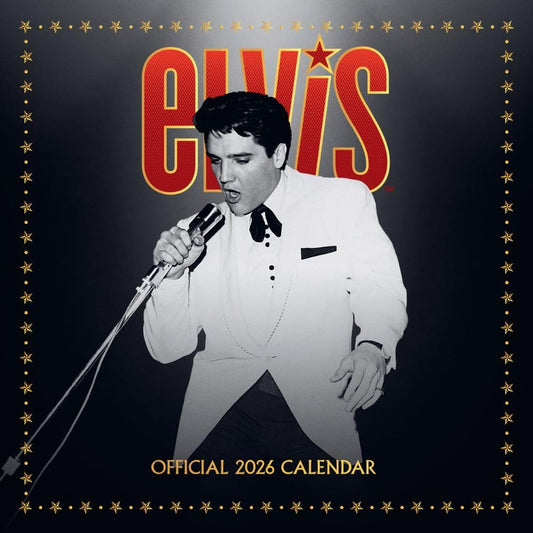 Elvis Presley Square 2026 Calendar