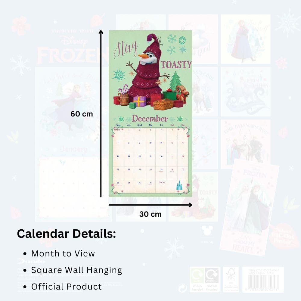 Frozen Square 2026 Calendar