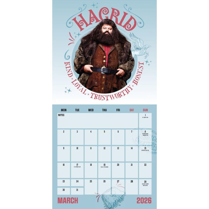 Harry Potter Square 2026 Calendar