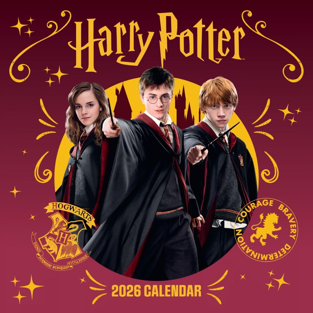 Harry Potter Square 2026 Calendar