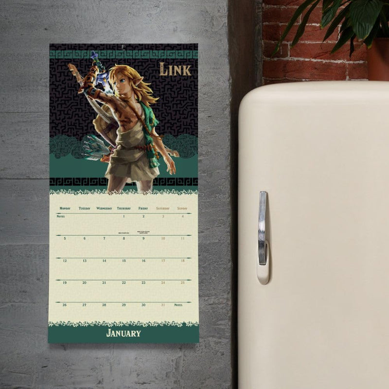 The Legend Of Zelda Square 2026 Calendar, side angle
