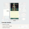 The Legend Of Zelda Square 2026 Calendar, rear view