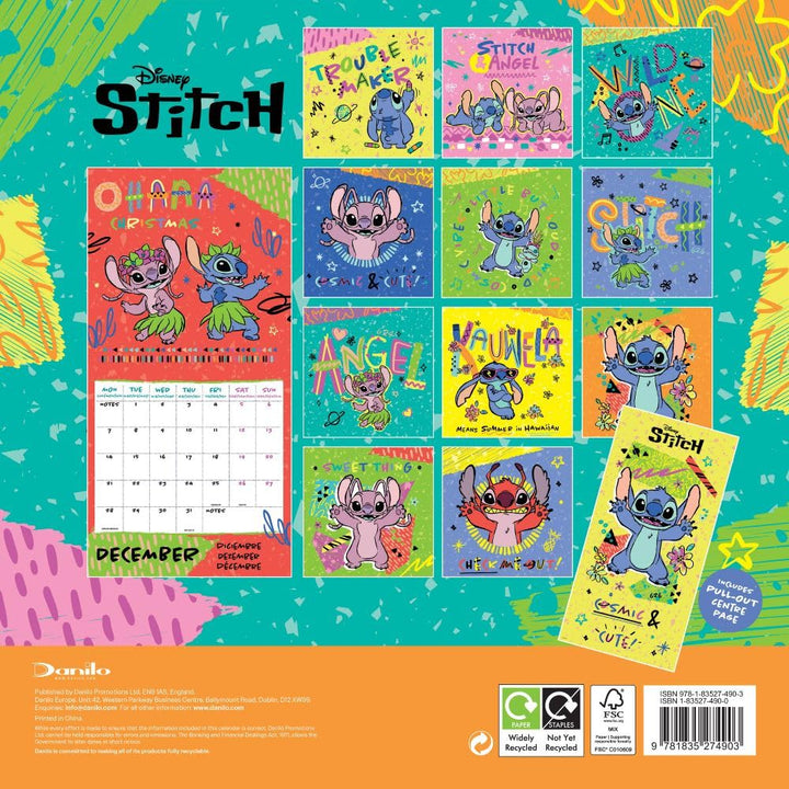 Lilo & Stitch Square 2026 Calendar