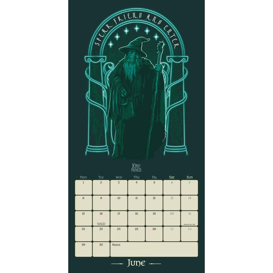 The Lord Of The Rings Square 2026 Calendar