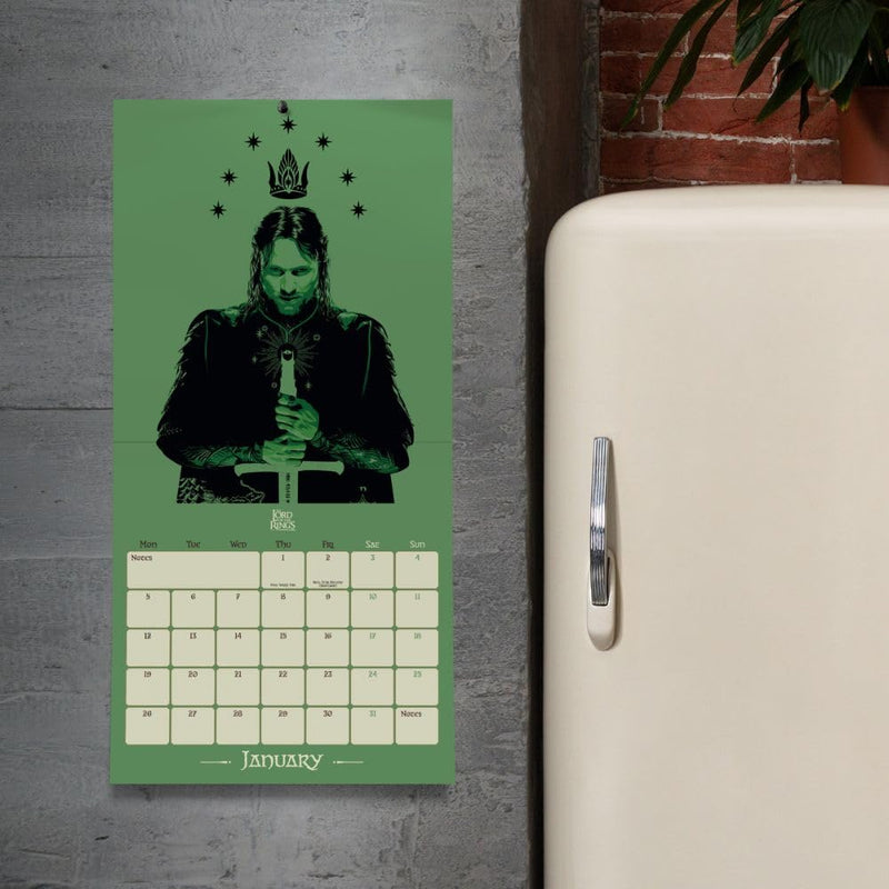 The Lord Of The Rings Square 2026 Calendar, side angle