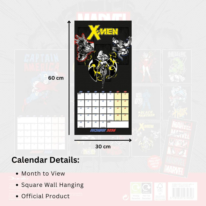 Marvel Comics Square 2026 Calendar