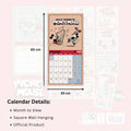 Mickey Mouse Classic Square 2026 Calendar, rear view
