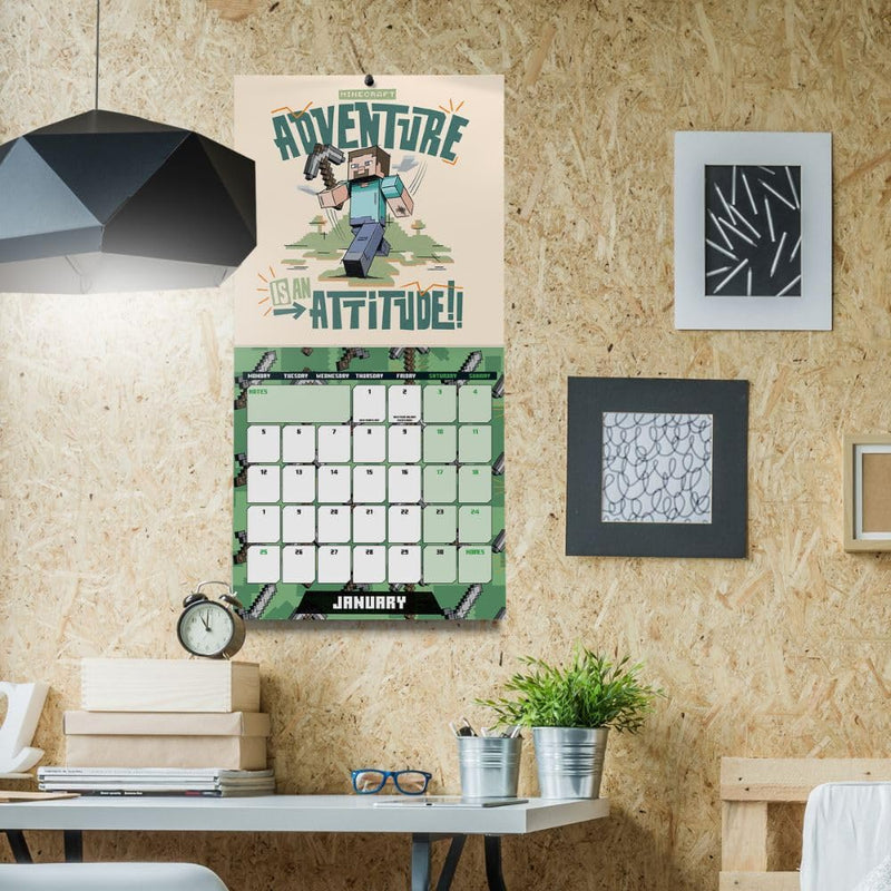 Minecraft Square 2026 Calendar