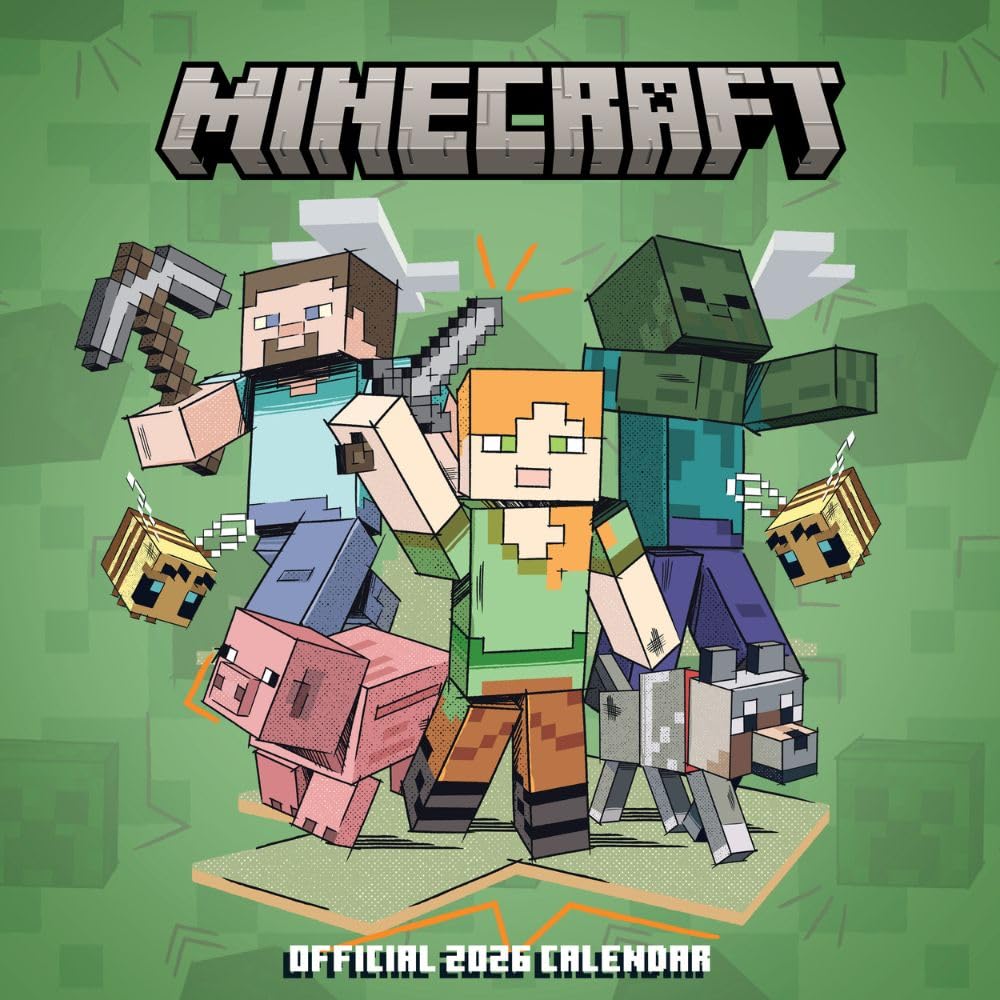 Minecraft Square 2026 Calendar