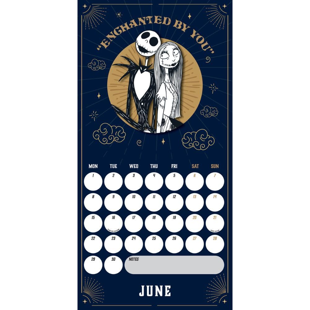 The Nightmare Before Christmas Square 2026 Calendar