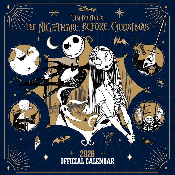 The Nightmare Before Christmas Square 2026 Calendar